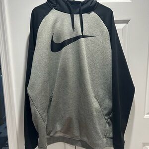 Nike Men's Black and Gray Hoodie